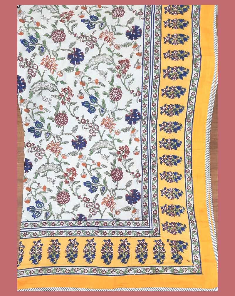 Jaipuri Hand Block Printed Reversible Cotton AC Dohar, 60x90